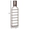 Vintiquewise Decorative Wall-Mounted 7-bottle Metal Wine Rack with Mesh Cork Catcher, Stylish Champagne, White, and Red Wine Storage for Living Room, Kitchen, Dining Room, and Bar Décor, Brown